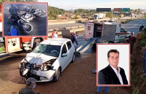 Acidente próximo à Ponte Anita Garibaldi resulta na morte de motociclista