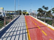 Piso podotátil será instalado em nova passarela de Tubarão