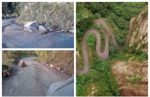 Queda de barreiras deixa trânsito em meia-pista na Serra do Corvo Branco
