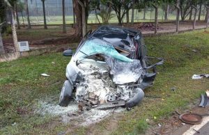 Motorista sofre traumatismo craniano após acidente na SC-370
