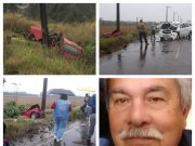 Urgente: Em Jaguaruna, motorista morre após batida frontal entre dois carros