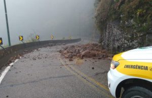 Trânsito na Serra do Rio do Rastro é interditado devido às chuvas