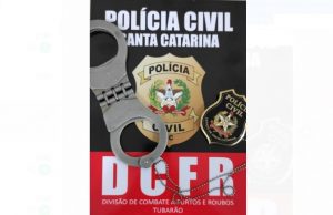Suspeito de cometer assalto em fábrica de carvão é preso pela Polícia Civil, em Tubarão