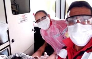Bombeiros de Jaguaruna realizam parto dentro de ambulância