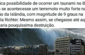 Chance (baixa) de tsunami no Brasil gera memes