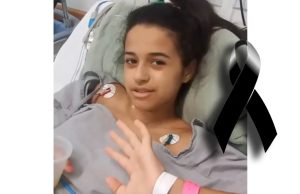 Lamentamos informar o falecimento o falecimento da menina Sarah de apenas 13 anos
