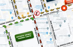 INICIADAS AS ALTERAÇÕES PARA ACESSO À RUA RUI BARBOSA NO CRUZAMENTO COM A AVENIDA PEDRO ZAPELINE