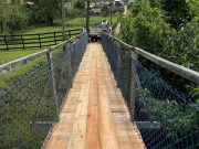 PONTE PÊNSIL PASSA POR REFORMA NO FIM DE SEMANA