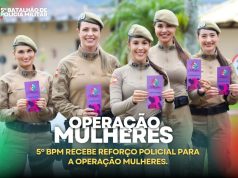 Segurança: 5º BPM Recebe Reforço Regional para Intensificar a “Operação Mulheres” em Tubarão