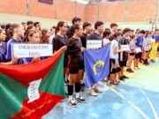 Jogos Escolares de Tubarão reúnem 120 estudantes do 8º e 9º ano em disputas de voleibol