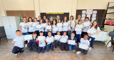 Programa Din Din forma novas turmas e transforma rotina de estudantes de Tubarão Foto: Patrícia Amorim