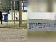 Pichadores sujam ponto turístico de Tubarão com símbolos ocultistas