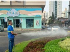 Zeladoria intensifica limpeza e manutenção de espaços públicos em Tubarão Foto: Divulgação/PMT