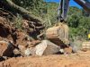 Obras na Estrada Geral do Sombrio em Tubarão avançam com detonação Fotos: Divulgação