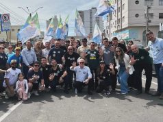 Júlio Garcia e Beto Kuerten levam campanha às ruas no Centro de Tubarão