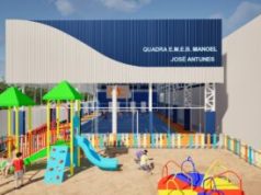 Prefeitura de Tubarão abre licitação de R$ 1,1 milhão para quadra coberta na EMEB Manoel José Antunes Arte: PMT/Divulgação