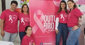 CAPS AD de Tubarão promove ação de autocuidado no Outubro Rosa Fotos: Divulgação/PMT