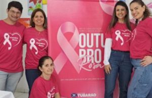 CAPS AD de Tubarão promove ação de autocuidado no Outubro Rosa Fotos: Divulgação/PMT