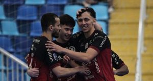 Joinville vence o Tubarão por 6 a 0 e sai com vantagem para a volta das quartas do Catarinense de Futsal Tubarão x Joinville — Foto: Joinville