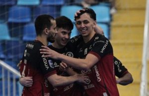 Joinville vence o Tubarão por 6 a 0 e sai com vantagem para a volta das quartas do Catarinense de Futsal Tubarão x Joinville — Foto: Joinville