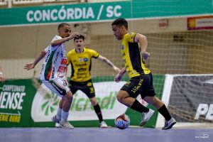 Concórdia x Tubarão — Foto: Saur Fotografias, Tubarão Futsal, Divulgação