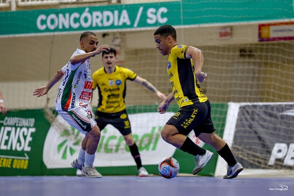Concórdia x Tubarão — Foto: Saur Fotografias, Tubarão Futsal, Divulgação Concórdia x Tubarão — Foto: Saur Fotografias, Tubarão Futsal, Divulgação